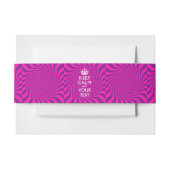 KALM EN Jouw tekst-meisje, op maat Uitnodigingen Wikkel (Voorkant Voorbeeld)