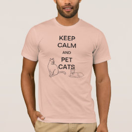 Kalm- en kattenoverhemden houden t-shirt