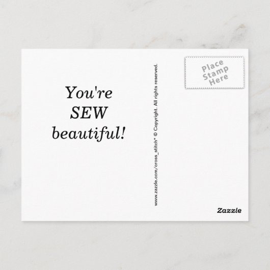 Kalm en kruisje houden briefkaart (Achterkant)