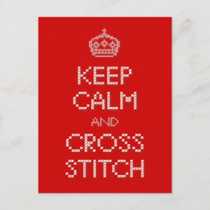 Kalm en kruisje houden briefkaart
