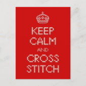 Kalm en kruisje houden briefkaart (Voorkant)