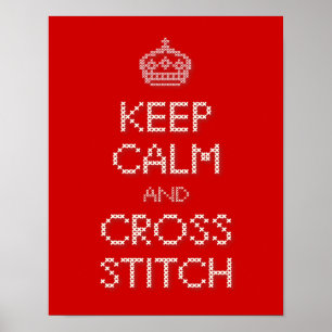 Kalm en kruisje houden poster