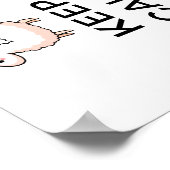 Kalm en lama aan poster (Hoek)