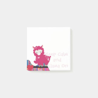 Kalm en lama op - na de opmerkingen post-it® notes
