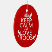 Kalm- en liefdesdierentuinen houden (kangoeroes) keramisch ornament (Rechts)