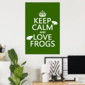 Kalm- en liefdeskikkers houden (om het even welke  poster (Thuiskantoor)