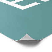 Kalm- en liefdesliften behouden (aanpasbare kleure poster (Hoek)