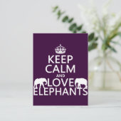 Kalm- en liefdesliften behouden (elke kleur) briefkaart (Staand voorkant)