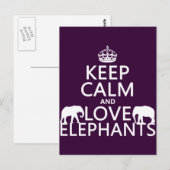 Kalm- en liefdesliften behouden (elke kleur) briefkaart (Voorkant / Achterkant)