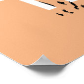 Kalm en liefdestijgers houden poster (Hoek)