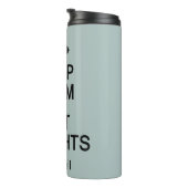 Kalm- en liftgewicht behouden, aangepaste naam en thermosbeker (Geroteerd rechts)