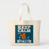 Kalm- en lijndanser houden grote tote bag (Voorkant)