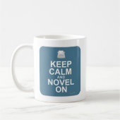 Kalm en Novel op Epic Author Gezegde Koffiemok (Links)