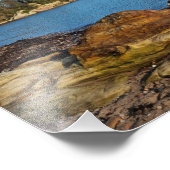 Kalm en ontspannen strandscène foto afdruk (Hoek)