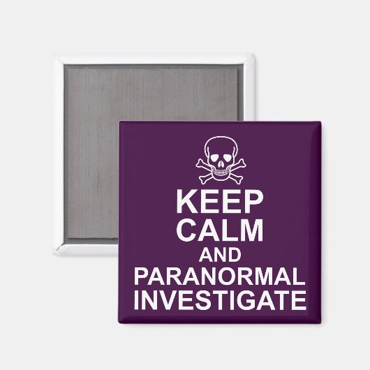 Kalm en paranormaal onderzoek houden magneet (Voorkant / Achterkant)
