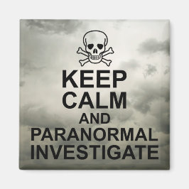 Kalm en paranormaal onderzoek houden magneet