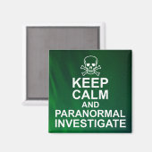 Kalm en paranormaal onderzoek houden magneet (Voorkant / Achterkant)