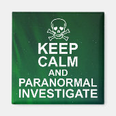 Kalm en paranormaal onderzoek houden magneet (Voorkant)