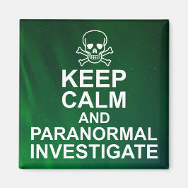 Kalm en paranormaal onderzoek houden magneet