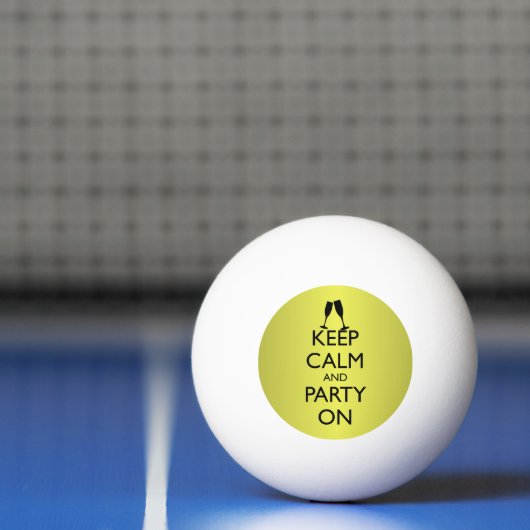 KALM EN PARTIJ AAN, CHAMPAGNE PINGPONGBAL (Net)