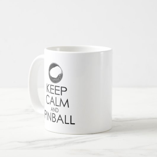 Kalm en Pinball-Mok houden Koffiemok (Voorkant links)