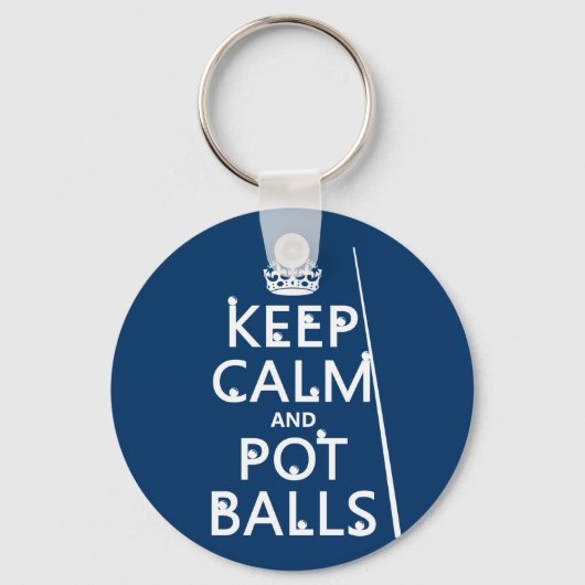 Kalm- en potzalen houden (snooker/pool) sleutelhanger (Voorkant)