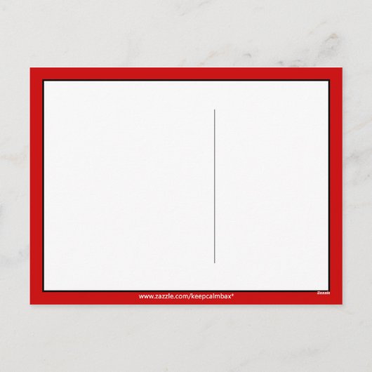 Kalm en prettig kerstfeest houden feestdagenkaart (Achterkant)