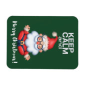 Kalm en prettig kerstfeest houden magneet (Horizontaal)