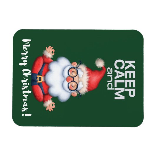 Kalm en prettig kerstfeest houden magneet (Horizontaal)