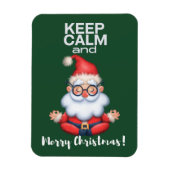 Kalm en prettig kerstfeest houden magneet (Verticaal)