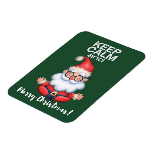 Kalm en prettig kerstfeest houden magneet (Linkerzijde)