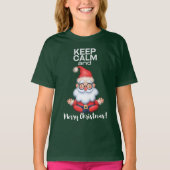 Kalm en prettig kerstfeest houden t-shirt (Voorkant)