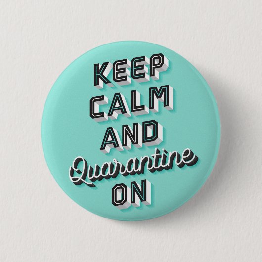 Kalm en quarantaine bewaren op Button (Voorkant)