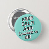 Kalm en quarantaine bewaren op Button (Voorkant /achterkant)