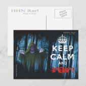 Kalm en Rar houden. Briefkaart (Voorkant / Achterkant)