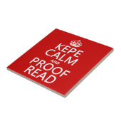 Kalm en review houden (kepe) (in elke kleur) tegeltje (Zijkant)