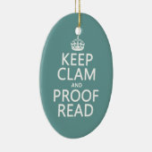 Kalm en review houden (klei) (elke kleur) keramisch ornament (Rechts)