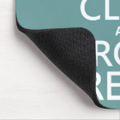 Kalm en review houden (klei) (elke kleur) muismat (Hoek)