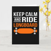 Kalm- en ride Longbaord-skateboarden Kaart (Gele Bloem)