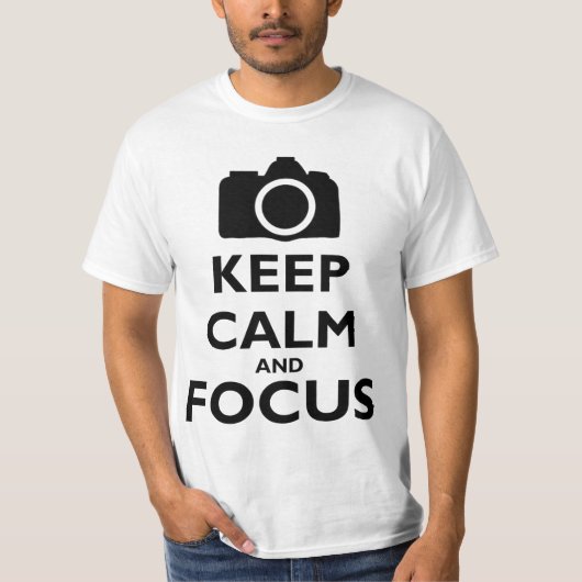 Kalm en scherp houden - Fotografie T-shirt (Voorkant)