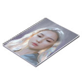 Kalm en sereen vrouwelijk portret notitieboek (Linkerzijde)