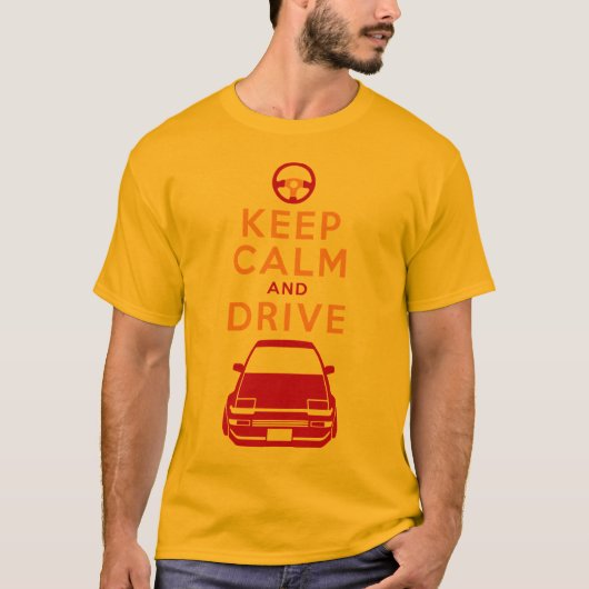 Kalm en station houden - AE86- T-shirt (Voorkant)
