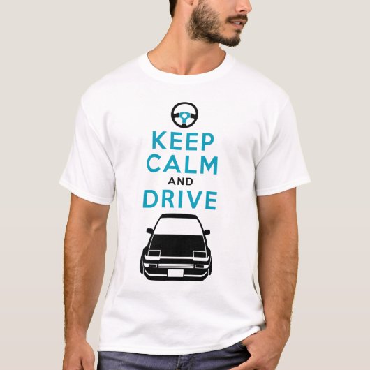 Kalm en station houden - AE86- /version3 T-shirt (Voorkant)