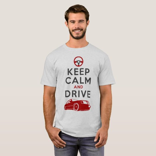 Kalm en station houden - W124- T-shirt (Voorkant volledig)