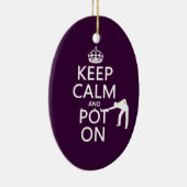 Kalm en stop aan (snooker/pool) keramisch ornament (Rechts)