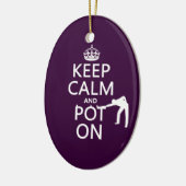 Kalm en stop aan (snooker/pool) keramisch ornament (Links)