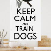 Kalm- en trainingshonden houden poster (Keuken)