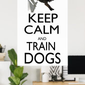 Kalm- en trainingshonden houden poster (Thuiskantoor)