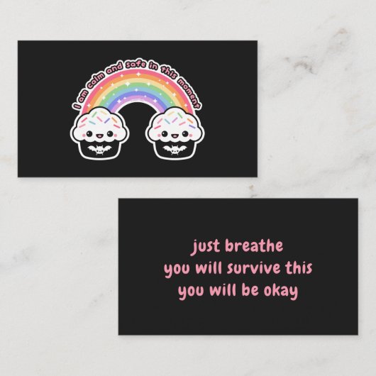 Kalm en veilig, 3,5-inch x 2,0-inch Visitekaartje (Voorkant / Achterkant)