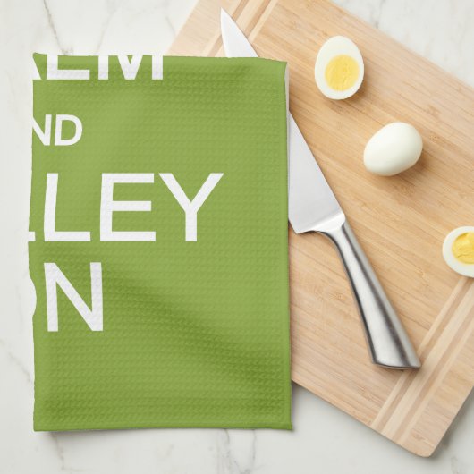 Kalm en vol houden Aangepaste handdoeken (Quarter Fold)